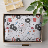 車の整備士車のツール 薄葉紙 (ギフト)