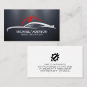 車の整備士 |自動サービス 名刺 (正面/裏面)