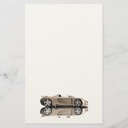 車の文房具 便箋 (正面)