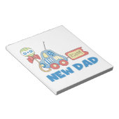 車の新しいパパそれは男の子の贈り物 ノートパッド (アングル)