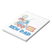 車の新しいパパそれは男の子の贈り物 ノートパッド (回転)