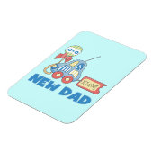 車の新しいパパそれは男の子の贈り物 マグネット (左側)