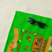 車の旧市街道路 ビーチタオル (インサイチュ)