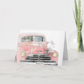 車の旧式なすべての行事の挨拶状 カード (正面)