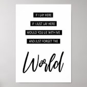 車の歌忘れを追って世界ここに横たわる ポスター (正面)