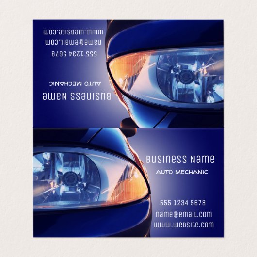 車の正面 名刺 (外部フラット)