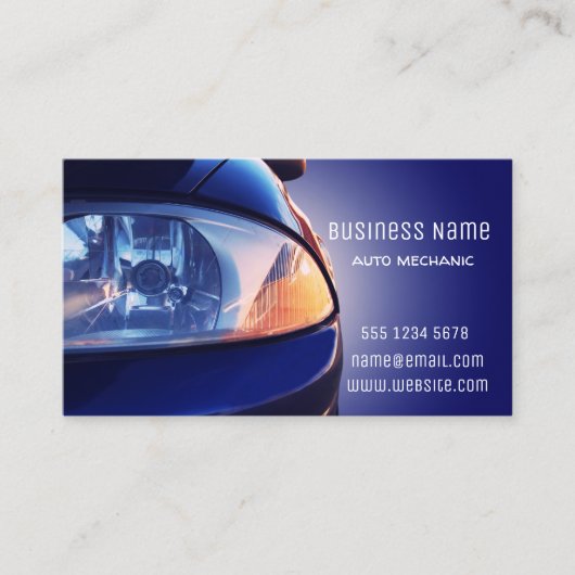 車の正面 名刺 (正面)