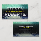 車の水の泡とドロップで洗車カバー 名刺 (正面/裏面)