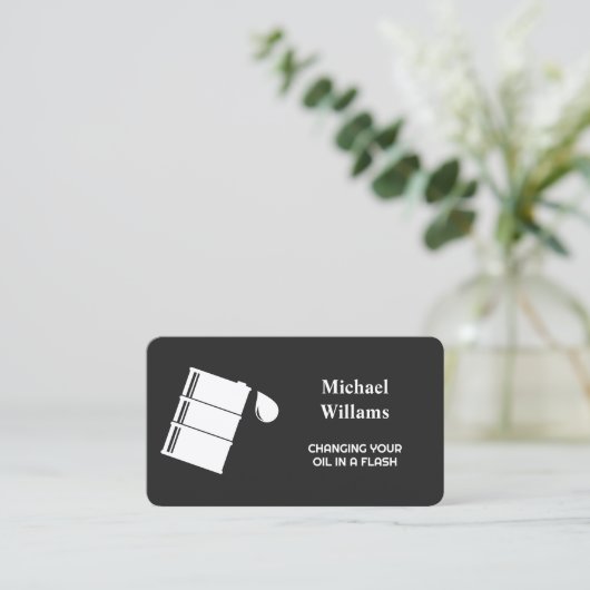 車の油変更 名刺 (スタンド正面)