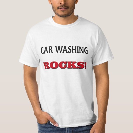 車の洗浄の石 Tシャツ (正面)