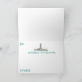 車の漫画のsubaruのバースデー・カード カード (内部)