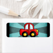 車の漫画 ラベル (インサイチュ)