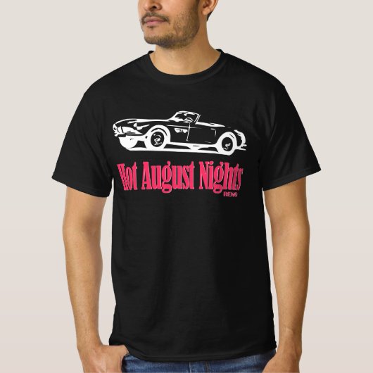 車の熱い威厳がある夜 Tシャツ (正面)