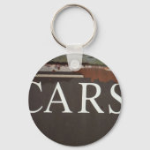 車の牽引トラックヴィンテージ車のサイン キーホルダー (正面)