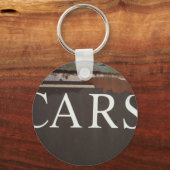 車の牽引トラックヴィンテージ車のサイン キーホルダー (正面)