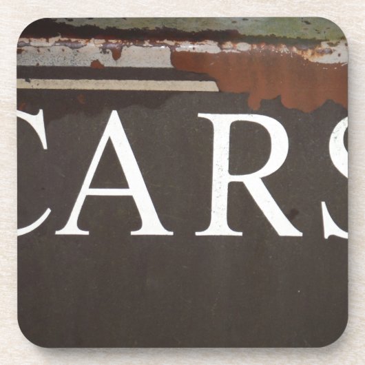 車の牽引トラックヴィンテージ車のサイン コースター (正面)