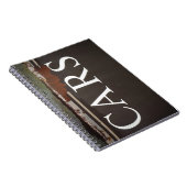 車の牽引トラックヴィンテージ車のサイン ノートブック (右側)