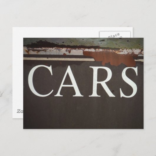 車の牽引トラックヴィンテージ車のサイン ポストカード (正面/裏面)