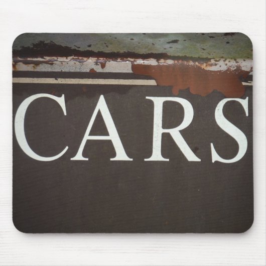 車の牽引トラックヴィンテージ車のサイン マウスパッド (正面)