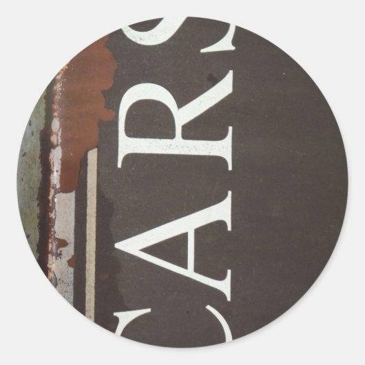 車の牽引トラックヴィンテージ車のサイン ラウンドシール (正面)