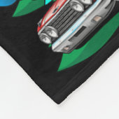 車の狂気クリスマスツリー！筋肉の車と改造 フリースブランケット (角)