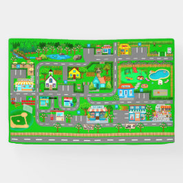 車の町の道路2 1/2' x 4' 横断幕