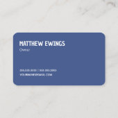 車の窓の濃淡 名刺 (裏面)