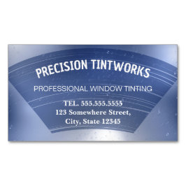 車の窓の着色 マグネット名刺