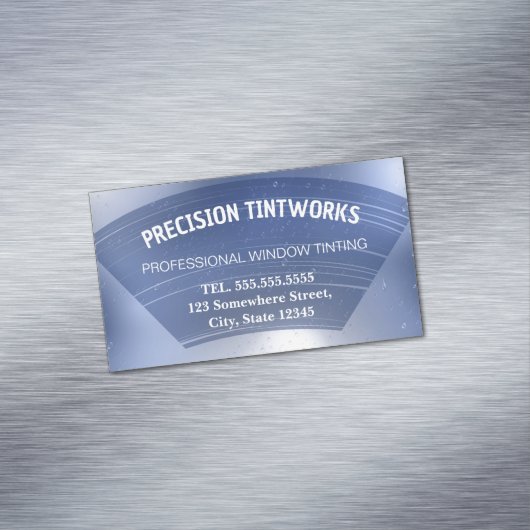 車の窓の着色 マグネット名刺 (インサイチュ)