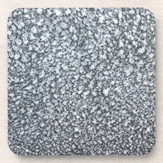 車の窓の霜のクローズアップ コースター (正面)