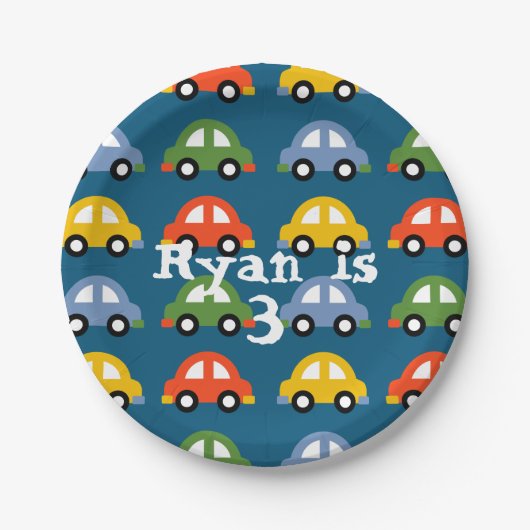 車の紙皿 ペーパープレート (正面)