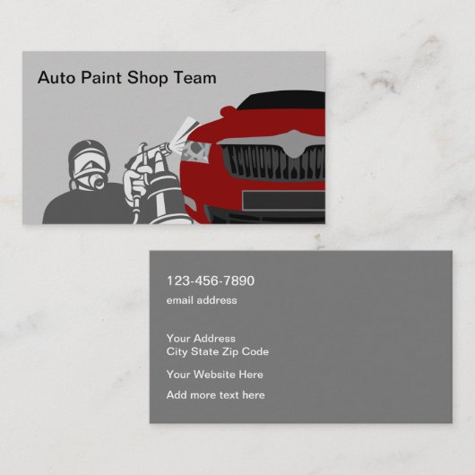 車の絵を描送達 名刺 (正面/裏面)