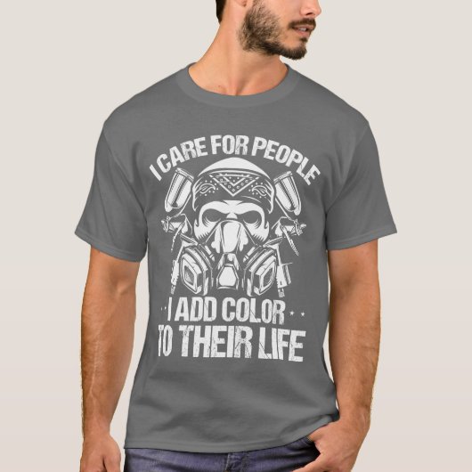 車の色あふれるライフスタイル 車のペインティング Tシャツ (正面)