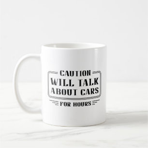 車の話をする コーヒーマグカップ