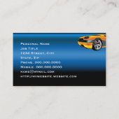 車の詳細名刺 名刺 (裏面)