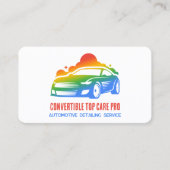 車の詳細 カラフル 名刺 (正面)