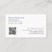 車の詳細、レッドスポーツカー、QRコード 名刺 (裏面)