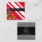 車の詳述に覆いの吹き付け塗装の決め付けること スクエア名刺 (正面/裏面)