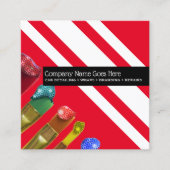 車の詳述に覆いの吹き付け塗装の決め付けること スクエア名刺 (正面)