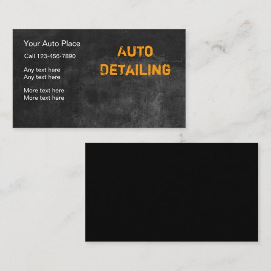 車の詳述サービス 名刺 (正面/裏面)