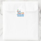 車の誇り高く新しい祖父それは男の子です ラウンドシール (バッグ)