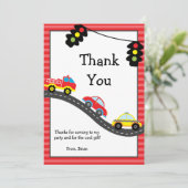 車の誕生会は感謝していしています サンキューカード (スタンド正面)