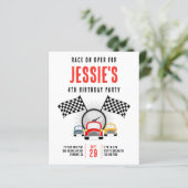 車の誕生日パーティーの招待状でレース (スタンド正面)