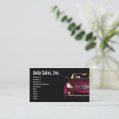 車の販売の名刺 名刺 (スタンド正面)