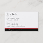 車の販売の整備士の名刺 名刺 (裏面)