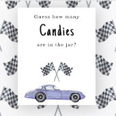 車の赤ちゃんシャワーキャンディゲームの数を推測 ポスター
