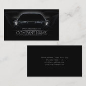 車の車のフロントライトブラックビジネスカード 名刺 (正面/裏面)