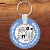 車の車の修理と整備士。 キーホルダー (正面)