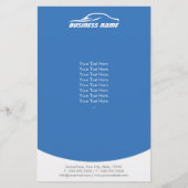 車の車の修理自動の詳細平青 チラシ (正面)