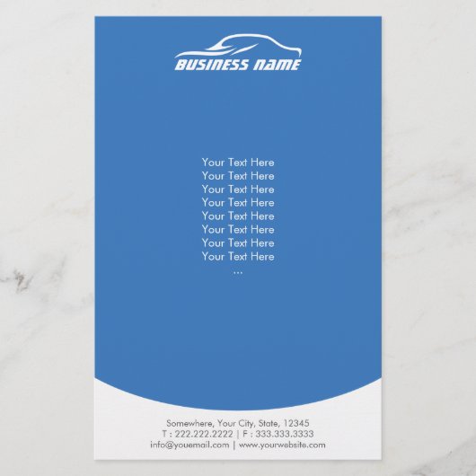 車の車の修理自動の詳細平青 チラシ (正面)